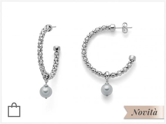 Earrings Miluna Woman Miss Italia in Silver PER2399 - PER2399